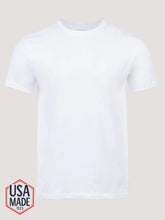 Heritage White Cotton Crew