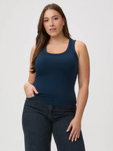 Dark Navy Ribbed Tank