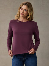 Women's Merlot Long Sleeve Crew