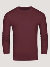 Burgundy Long Sleeve Crew Neck