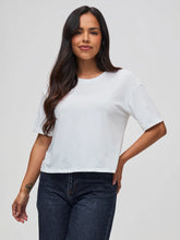 White Boxy Tee