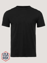 Heritage Black Cotton Crew