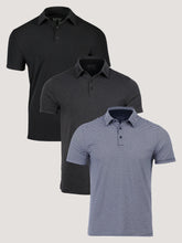 Striped Performance Cool Polo Classics 3-Pack