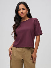 Merlot Boxy Tee