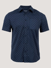 Navy Print All Day Short Sleeve Shirt