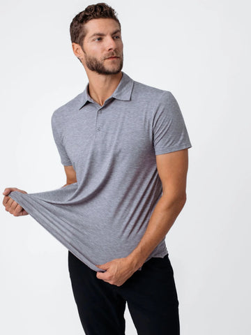 Heather Grey Performance Cool Polo