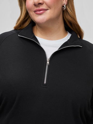 Women's Black Half Zip