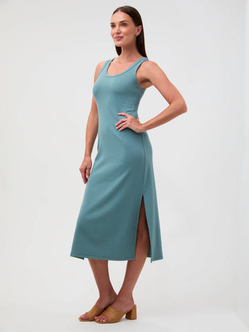 Harbor Mist Ribbed Tank Dress