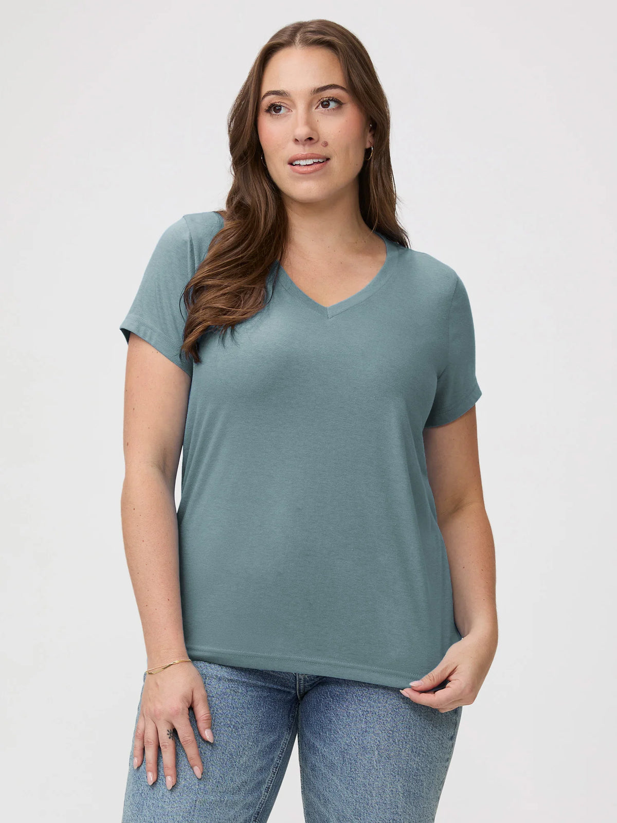Harbor Mist Everyday V-Neck Tee