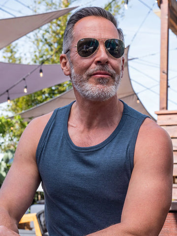 Navy Pacific Beach Tank Top FINAL SALE