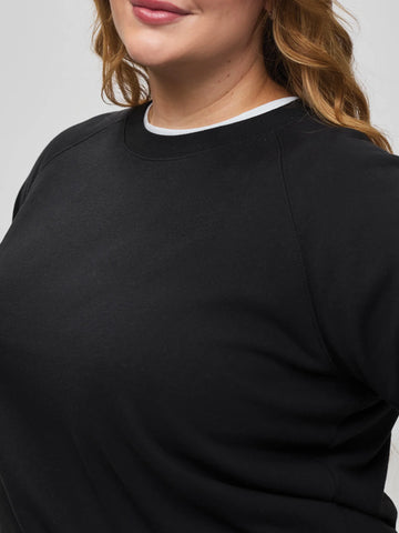 Women's Black Crew Sweatshirt