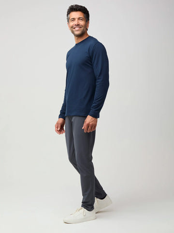 Dark Navy Long Sleeve Crew Neck