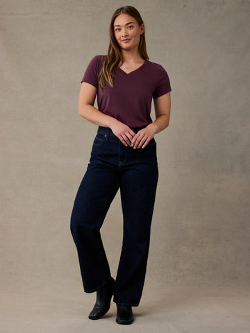Merlot Everyday V-Neck Tee