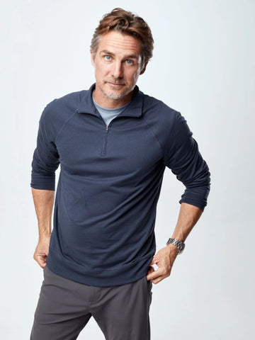 Odyssey Blue + Charcoal Quarter Zip 2-Pack