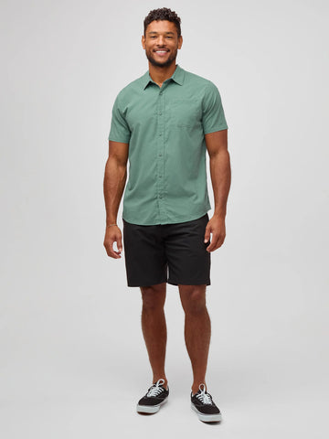 Sagebrush Short Sleeve Stretch Button Up