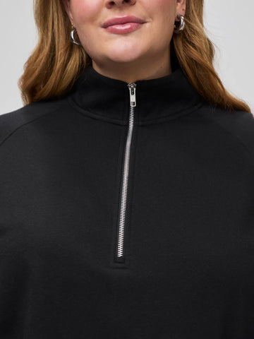 Women's Black Half Zip