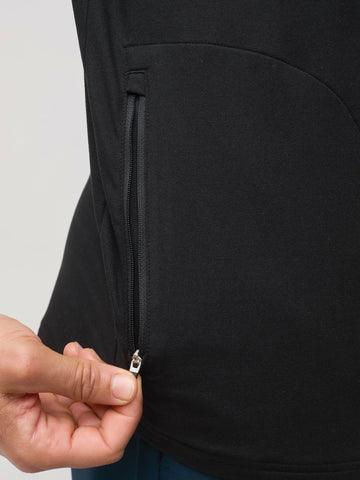 Black Tech Pullover Hoodie