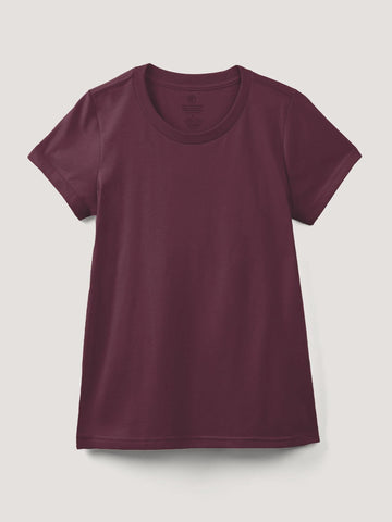 Merlot Everyday Crew Neck Tee
