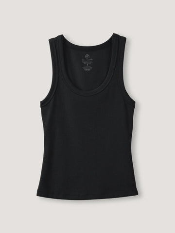 Black Ribbed Tank