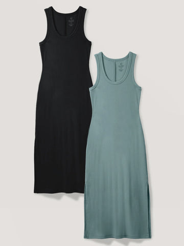 Ribbed Tank Dress Foundation 2-Pack