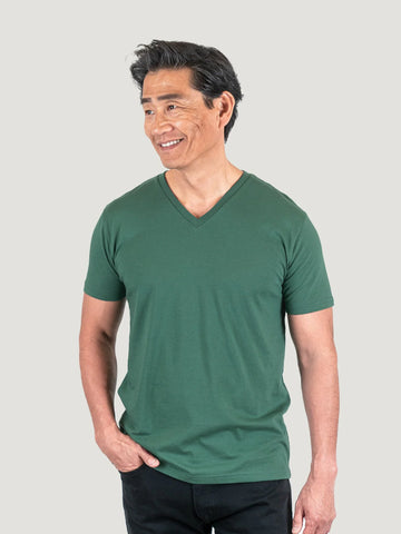 Pine Green V-Neck FINAL SALE