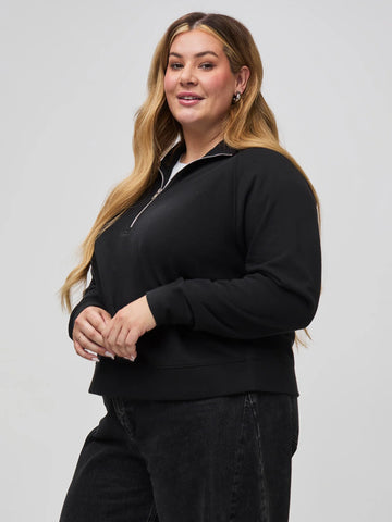 Women's Black Half Zip