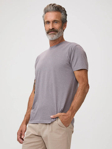 Lilac Cross Dye Crew Neck
