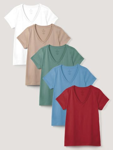 Women's V-Neck Dawn 5-Pack