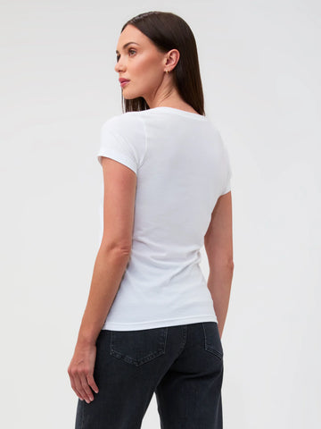 Women's V-Neck All White 5-Pack