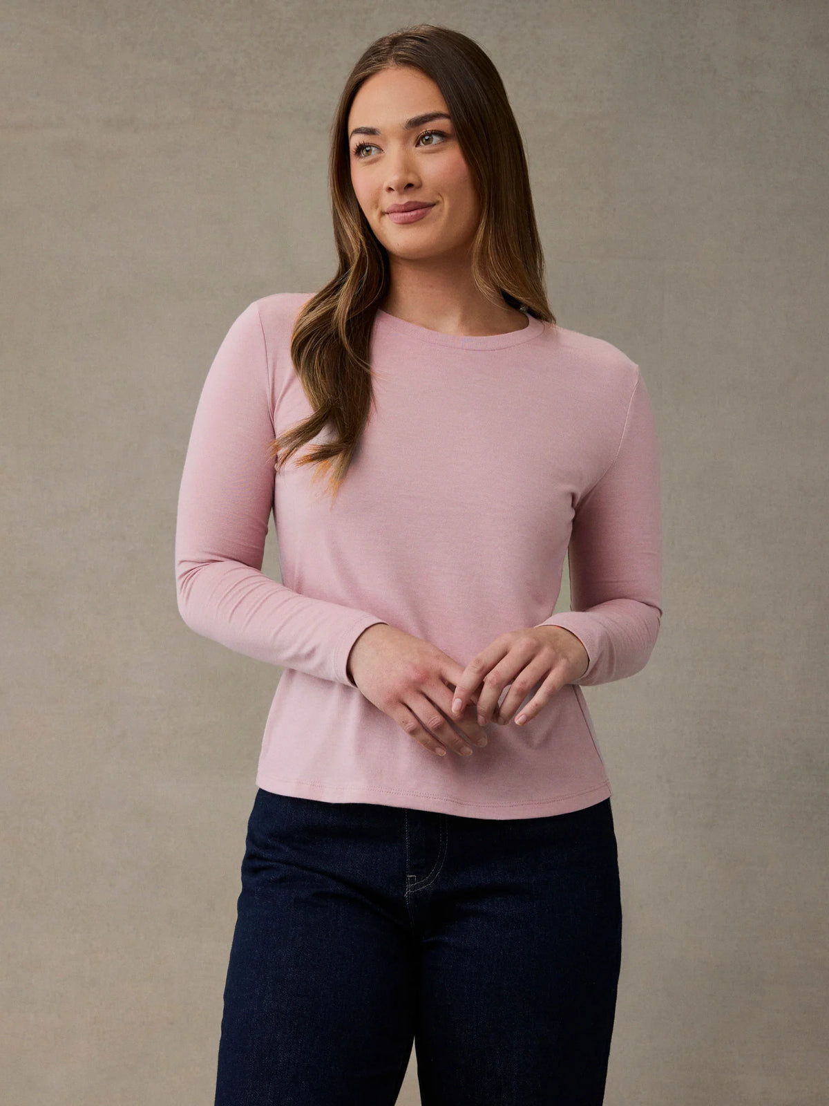 Women's Blush Long Sleeve Crew