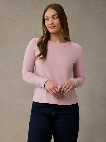 Women's Blush Long Sleeve Crew