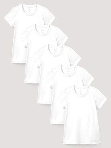 Women's Crew All White 5-Pack