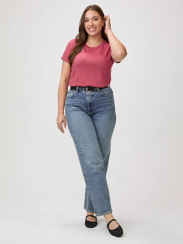 Coral Everyday Crew Neck Tee