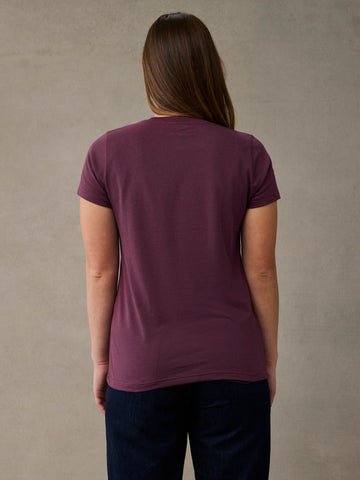 Merlot Everyday Crew Neck Tee