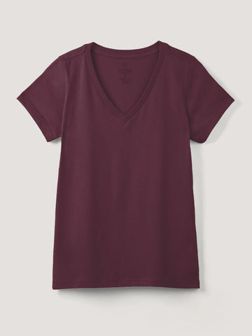 Merlot Everyday V-Neck Tee