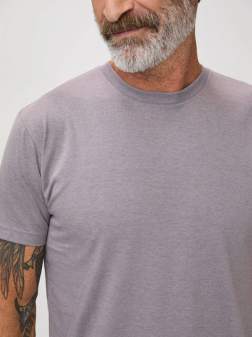 Lilac Cross Dye Crew Neck
