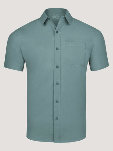 Sagebrush Short Sleeve Stretch Button Up
